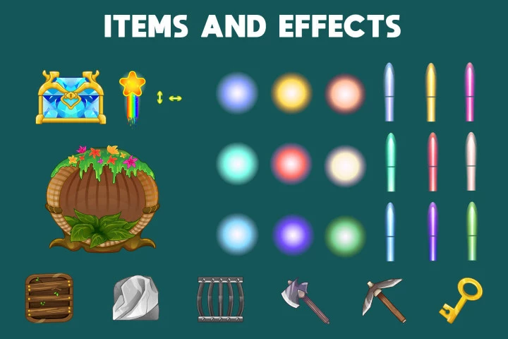 Free Monsters for Match 3 Game