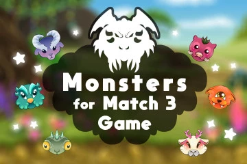 Free Monsters for Match 3 Game