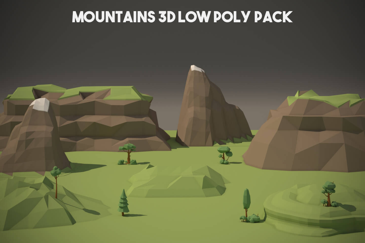 Mountain 3D Low Poly Models