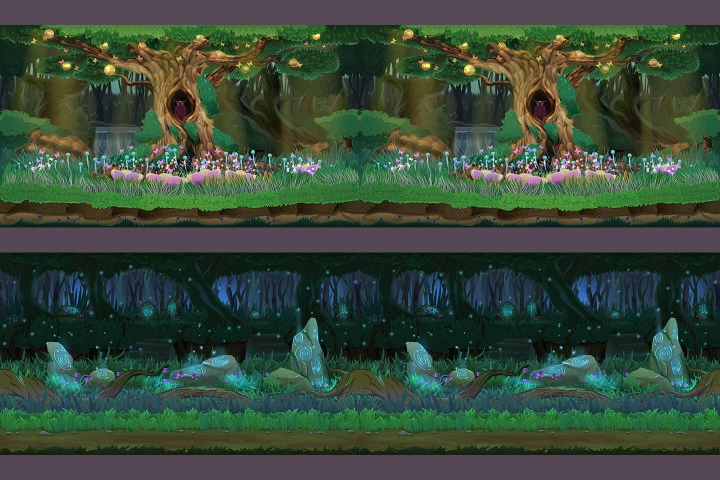 Mystery Forest Game Backgrounds