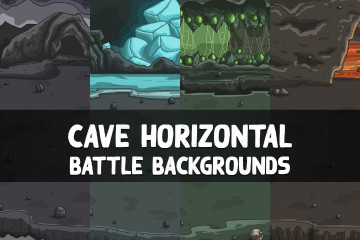 Cave Horizontal Battle Backgrounds