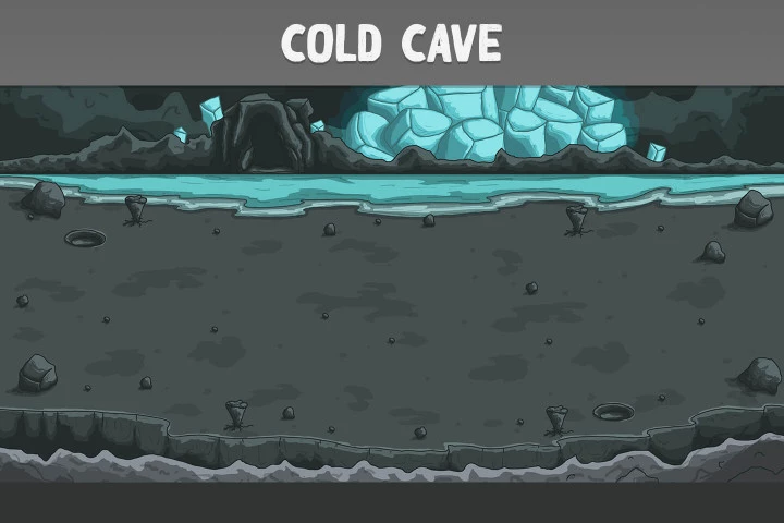 Cave Horizontal Battle Backgrounds