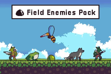 Field Enemies Game Sprite Sheets Pixel Art