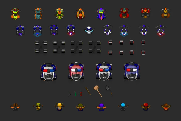 Rude Races 2D Game Kit