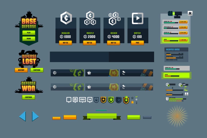 Base Defense 2D Game Kit
