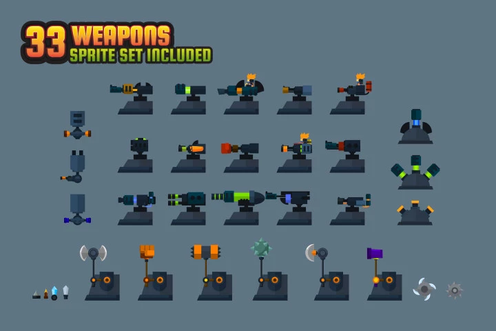 Base Defense 2D Game Kit