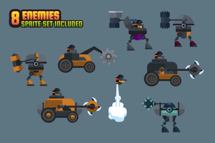 Base Defense 2D Game Kit