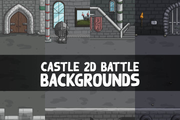 Castle 2D Battle Backgrounds