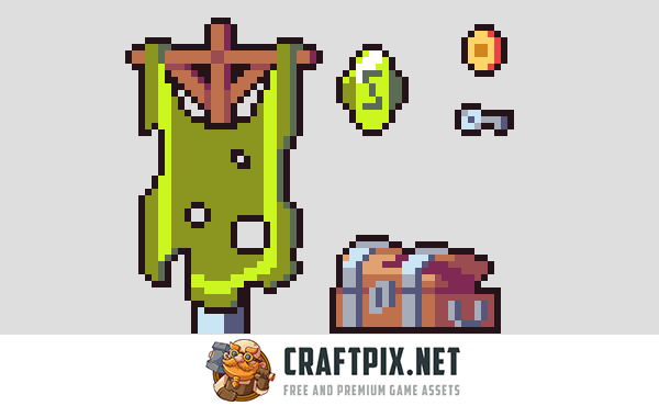 Free Swamp Game Tileset Pixel Art