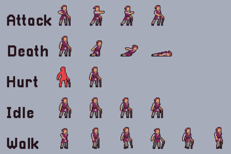 Free Villagers Sprite Sheets Pixel Art - CraftPix.net