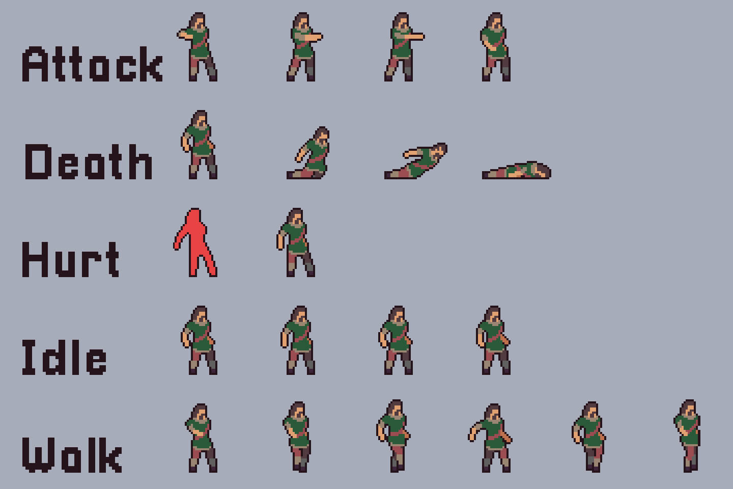 player sprite sheets
