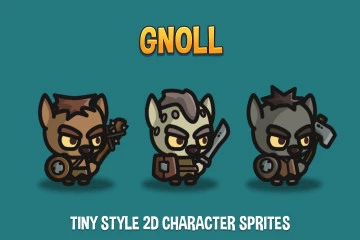 Gnoll Tiny Style 2D Character Sprites