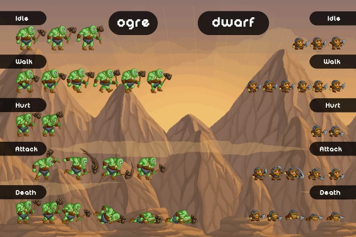 Mountain Monsters Pixel Art Pack