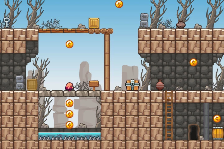 Rocky Desert Platformer 2D Tileset