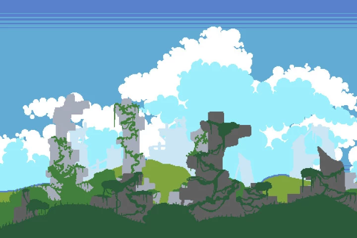 Ruins Game Tileset Pixel Art