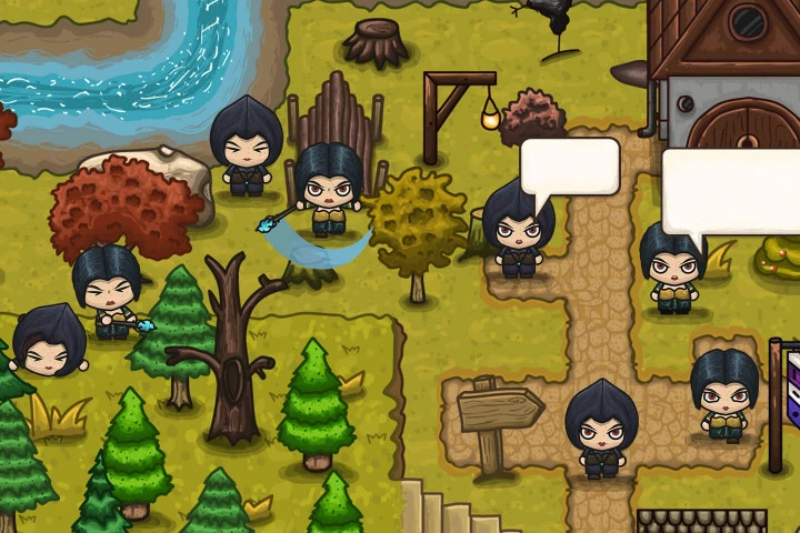 Wizard 4-Direction Woman Character Sprites