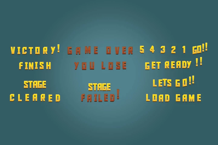 Animated Text Game Assets Pack 3