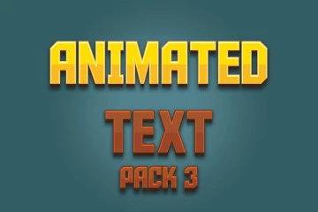 Animated Text Game Assets Pack 3