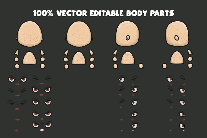 Archer 4-Direction Woman Character Sprites