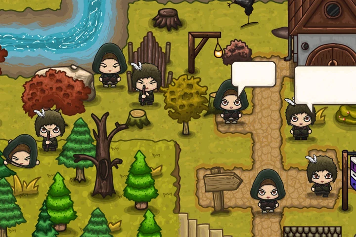 Archer 4-Direction Woman Character Sprites