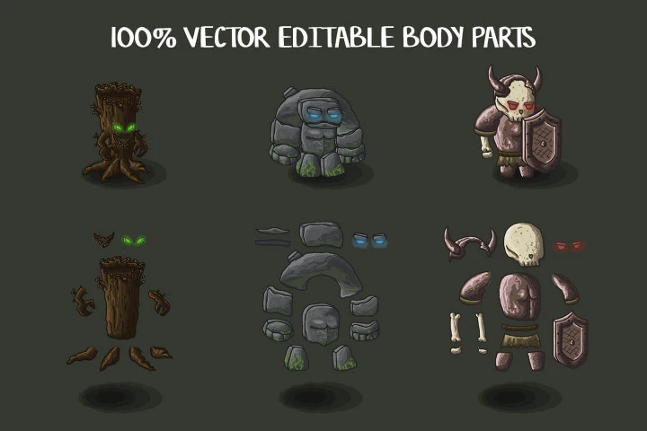 Boss Monster Game Sprites