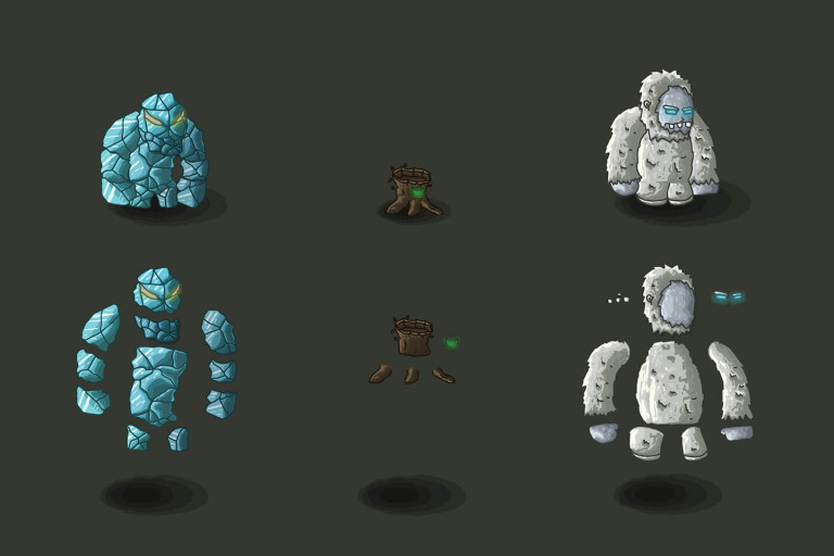 Boss Monster Game Sprites CraftPix