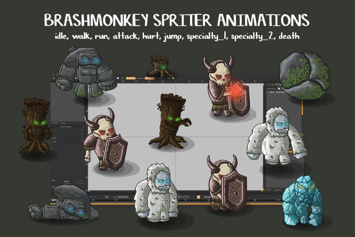 Boss Monster Game Sprites