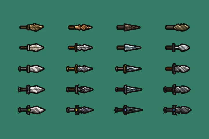 Dagger 2D Weapon Pack