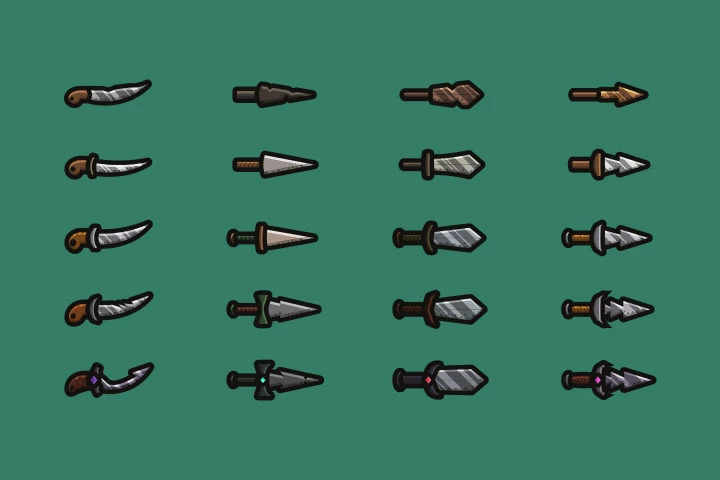 Dagger 2D Weapon Pack