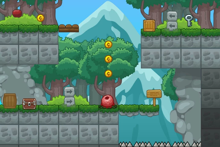 Desert and Forest 2D Platformer Tileset