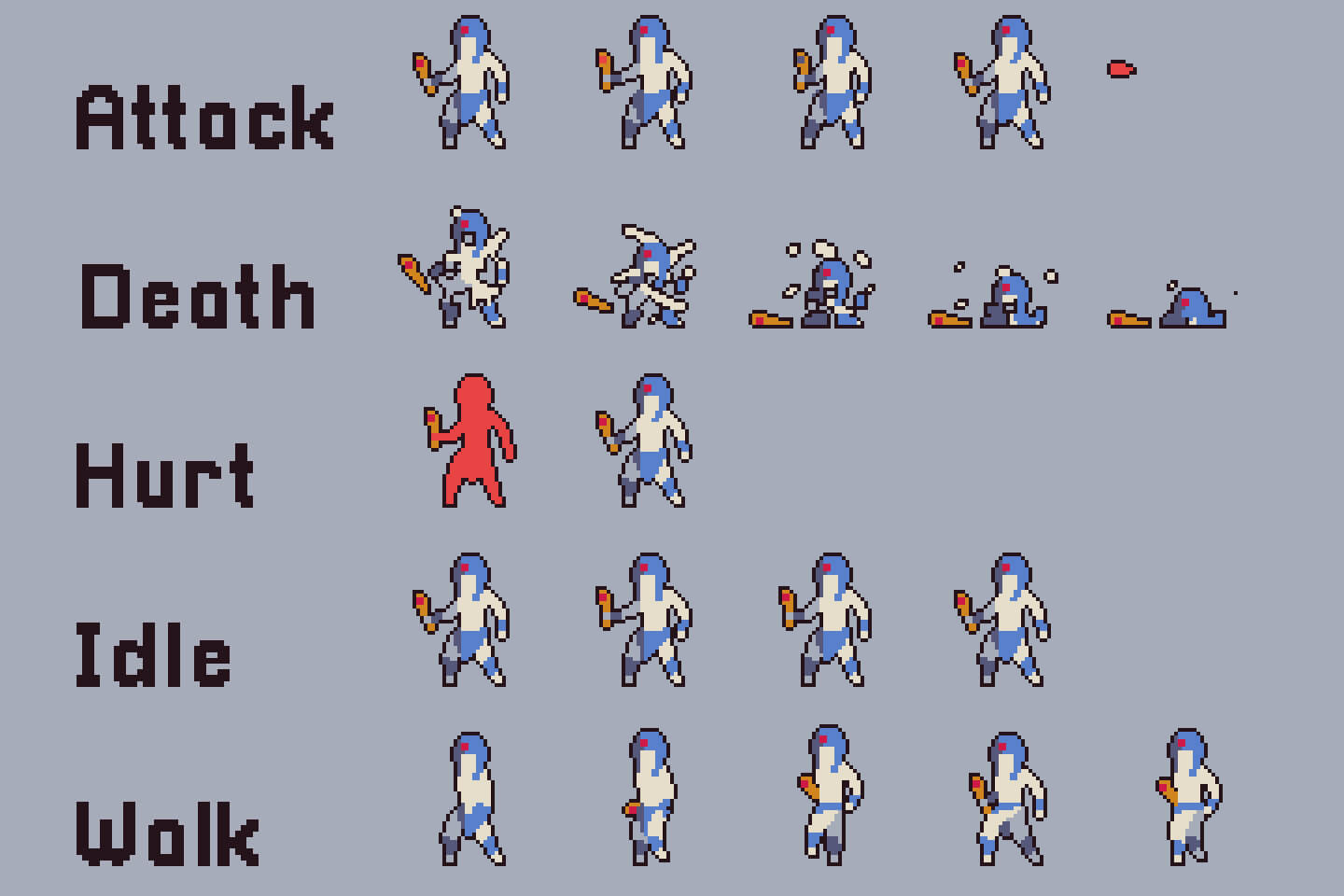 Enemies Character Pixel Art By Free Game Assets Gui Sprite Tilesets ...