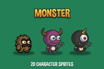 Monster 2D Character Sprites Pack 2