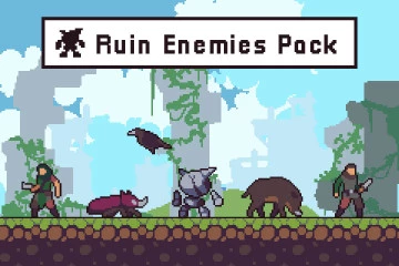 Ruin Enemy Sprite Sheets Pixel Art