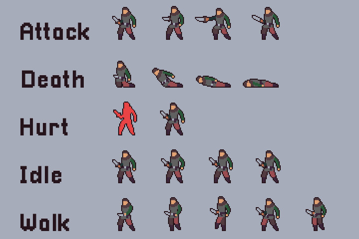 Ruin Enemy Sprite Sheets Pixel Art - CraftPix.net