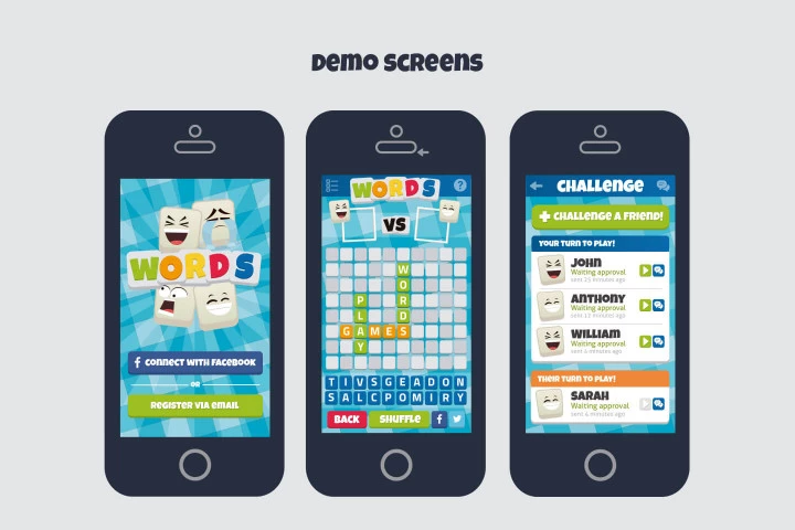 Words Puzzle 2D Game Kit