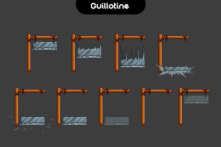 Animated Traps and Obstacles Pixel Art