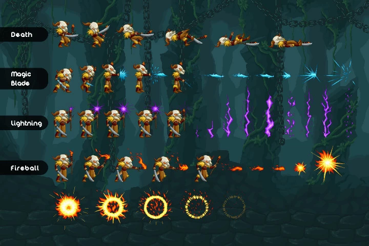 Bosses Pixel Art Game Assets Pack