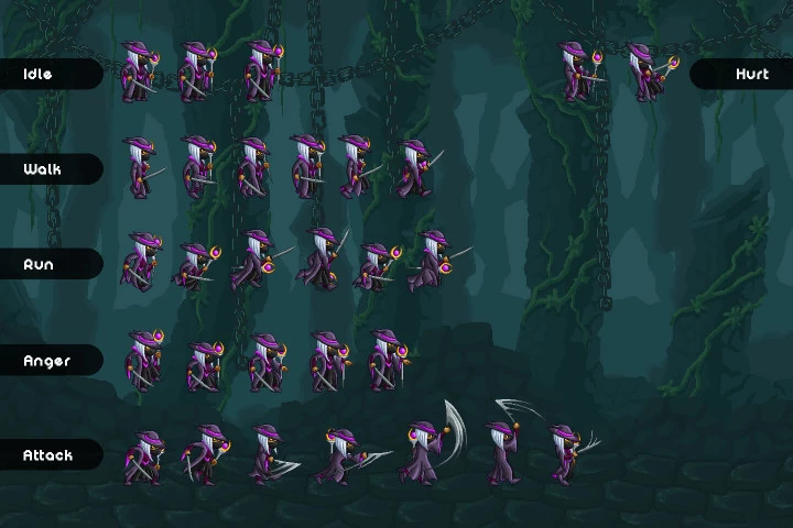 Bosses Pixel Art Game Assets Pack