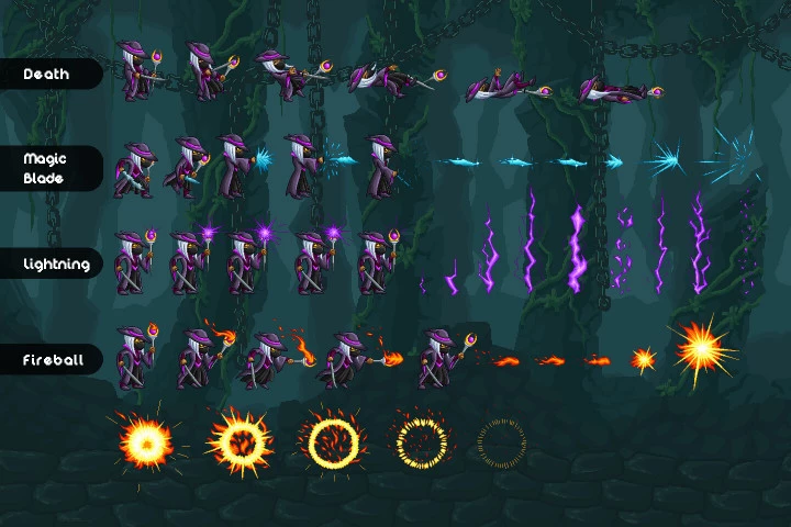 Bosses Pixel Art Game Assets Pack