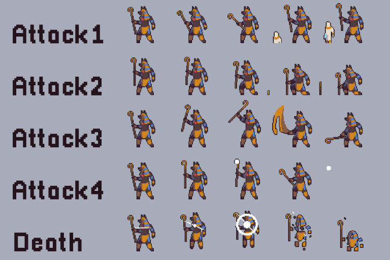 Desert Bosses Pixel Art Character Pack