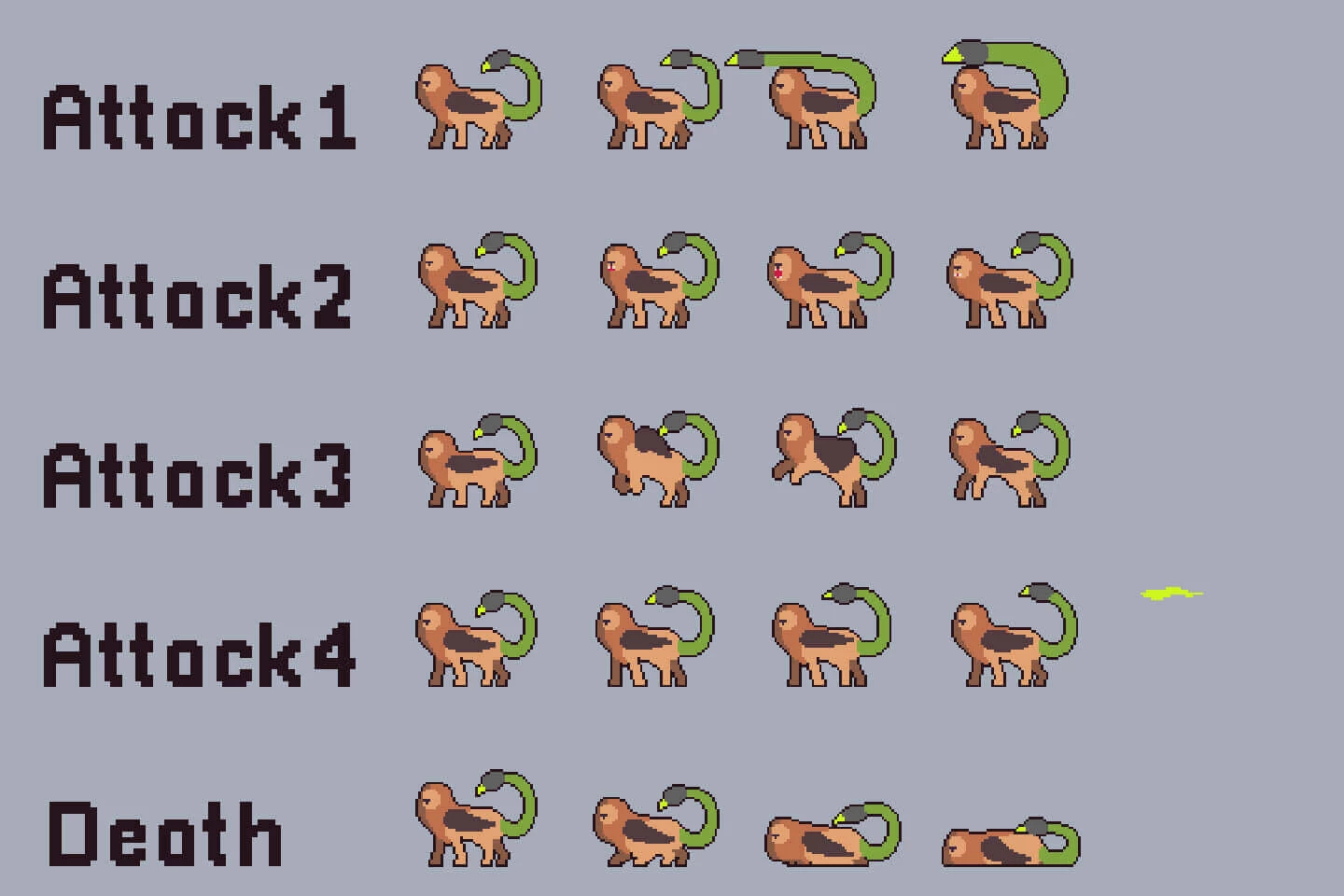 Desert Bosses Pixel Art Sprite Sheet Pack 