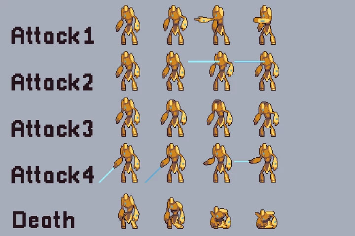 Desert Bosses Pixel Art Character Pack