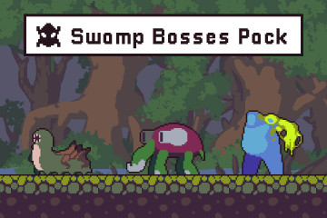 Free Swamp Bosses Pixel Art Character Pack