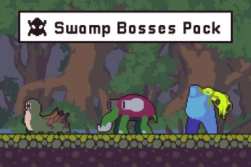 Free Swamp Bosses Pixel Art Character Pack