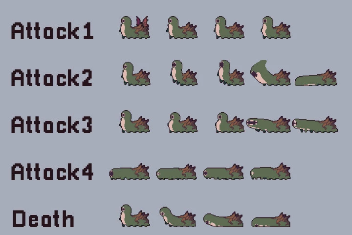 Free Swamp Bosses Pixel Art Character Pack