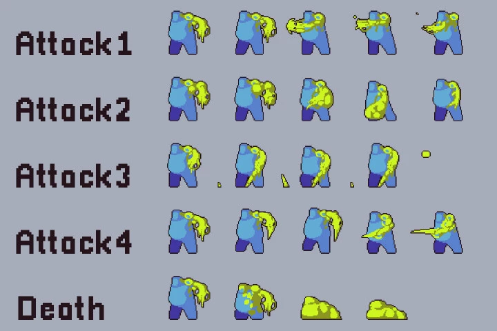 Free Swamp Bosses Pixel Art Character Pack