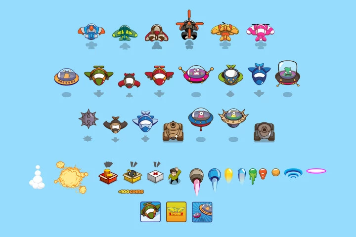 Plane Shooter 2D Game Kit