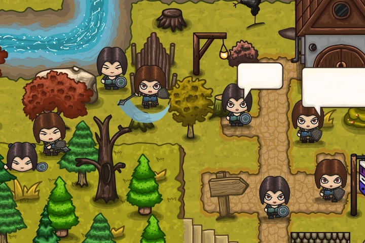 Woman Warrior 4-direction Sprites