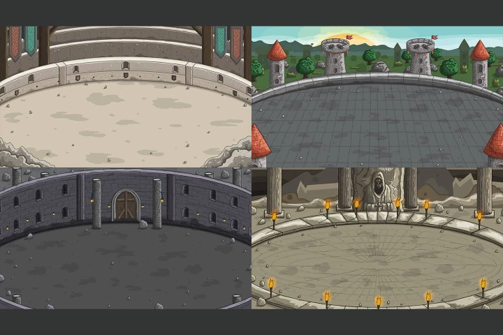 Battle Arena Backgrounds Pack