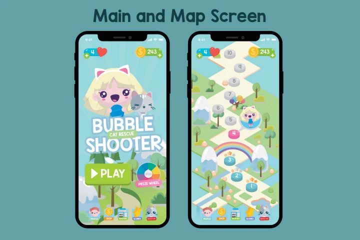 Bubble Shooter Game Assets Pack
